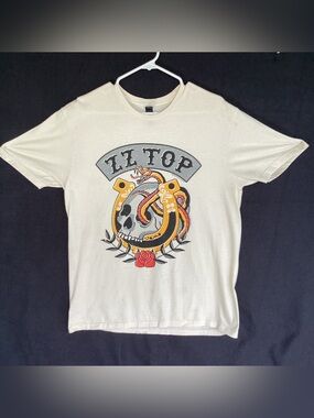 Gildan 2024 ZZ Top Short Sleeve t Shirt skull snake